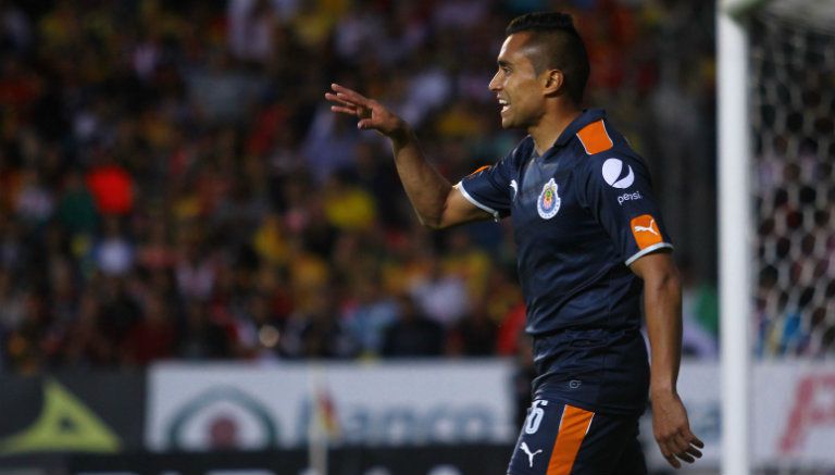 Hernández durante el partido contra Toluca 