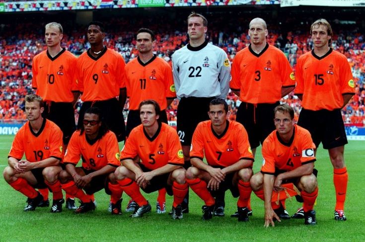 Equipo de Holanda que participó en la Euro 2000