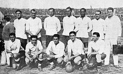 Plantel de Uruguay que conquistó el Mundial de 1930