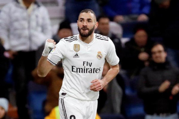 Karim Benzema festeja gol