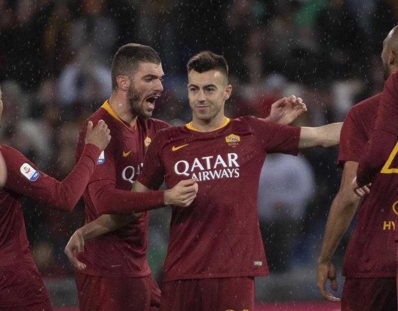 El Shaarawy festeja su gol frente al Empoli