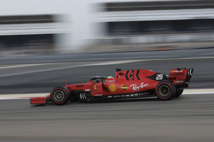 Mick Schumacher, durante la sesión en Bahrein