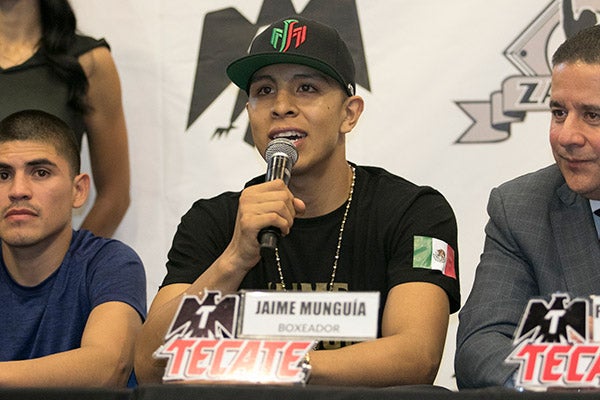 Jaime Munguía en conferencia de prensa