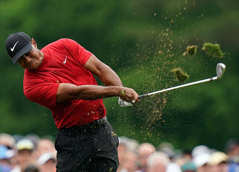 Tiger Woods en acción