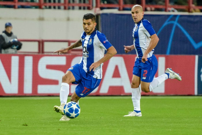 Corona, en un partido del Porto