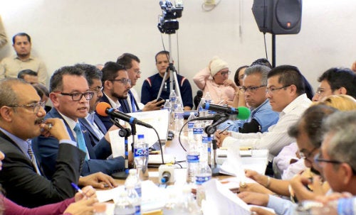 Mesa de diálogo entre autoridades de la UAM y el SITUAM 