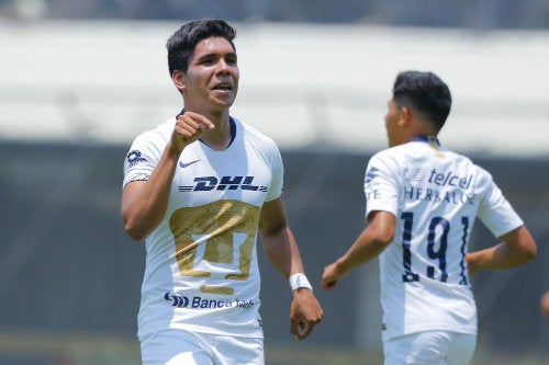 Emanuel Montejano celebra un gol ante Rayados Sub 17