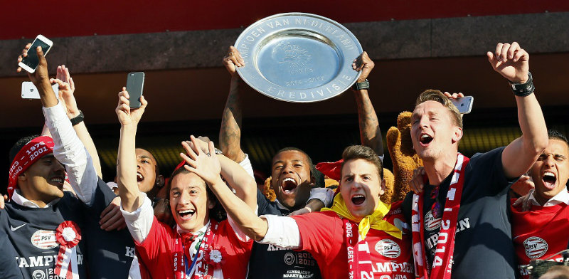 Guardo festeja el título de la Eredivisie 2014-15