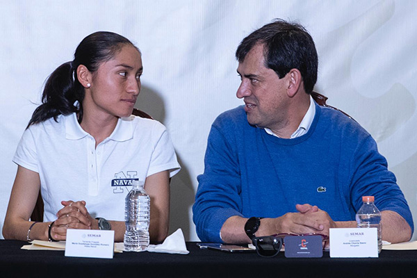 Lupita González, durante conferencia de prensa