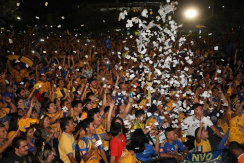 Festejos en el Estadio Universitario 