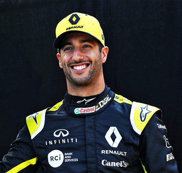 Daniel Ricciardo posa para las cámaras