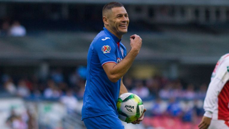 Pablo Aguilar durante un juego de La Máquina