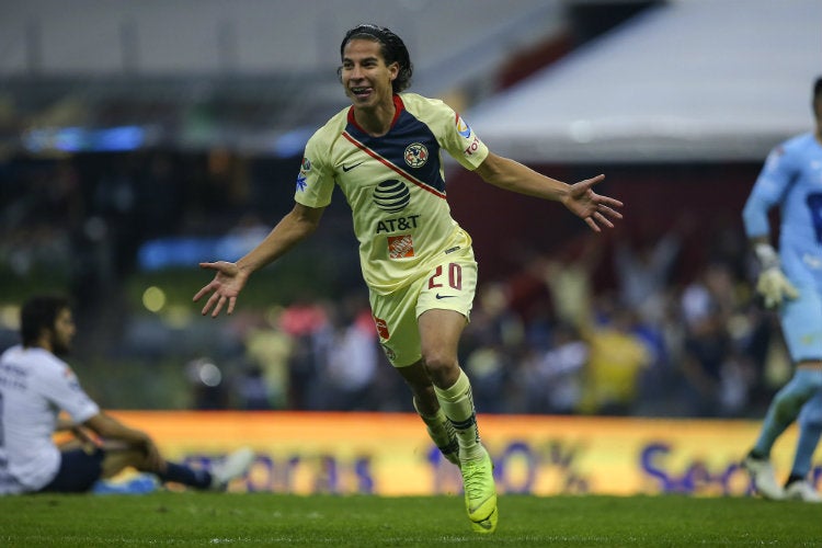 Diego Lainez, en su paso por el América