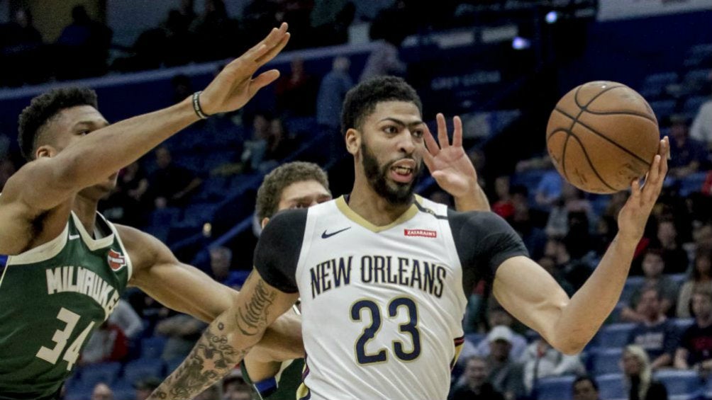 Anthony Davis, en un partido de New Orleans