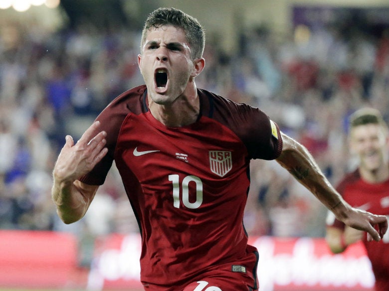 Christian Pulisic festeja anotación con Estados Unidos