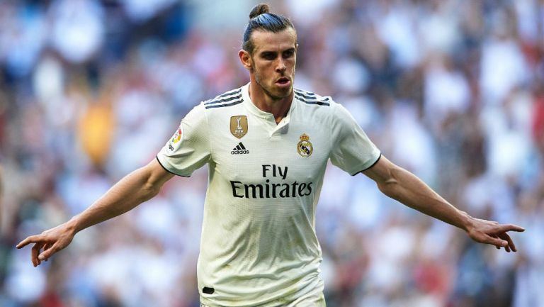 Bale festeja anotación con el Real Madrid