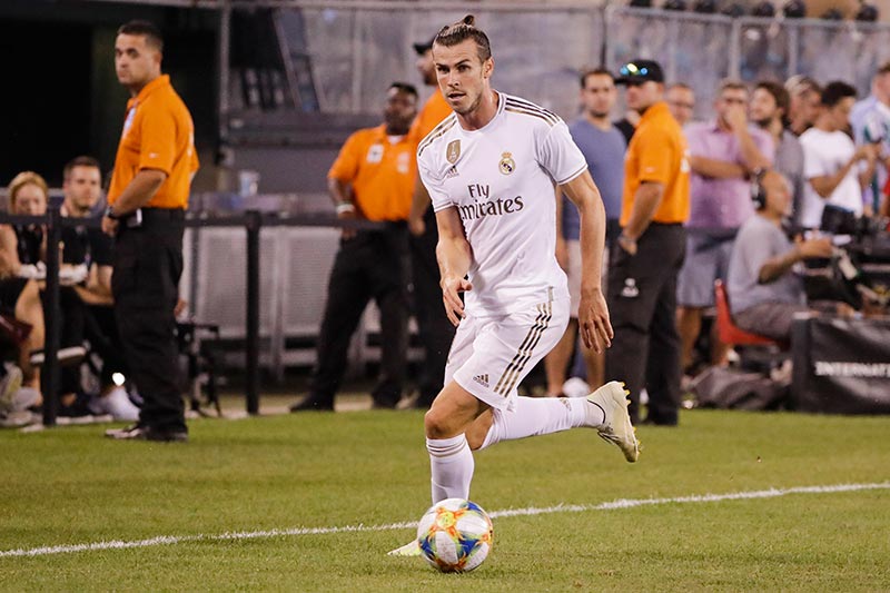 Gareth Bale durante un partido con el Real Madrid