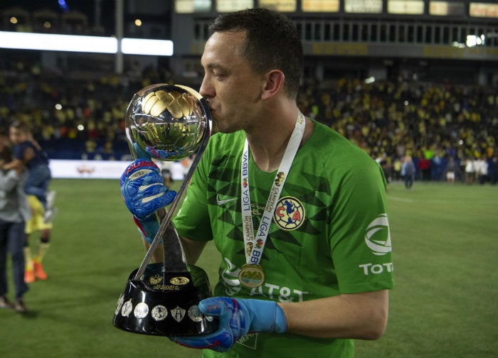 Marchesín, en festejo con América