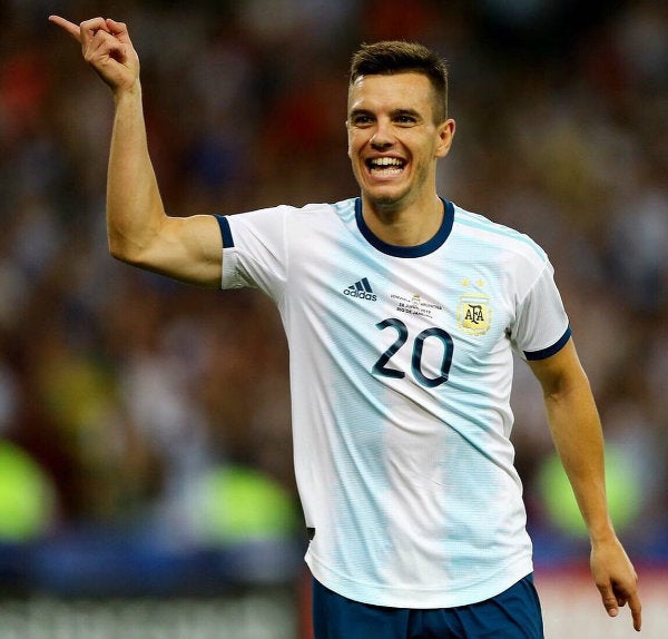 Giovani Lo Celso con la Selección Argentina