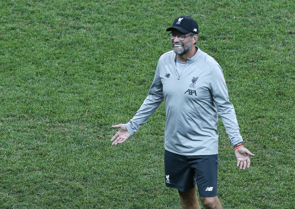 Klopp durante un entrenamiento 