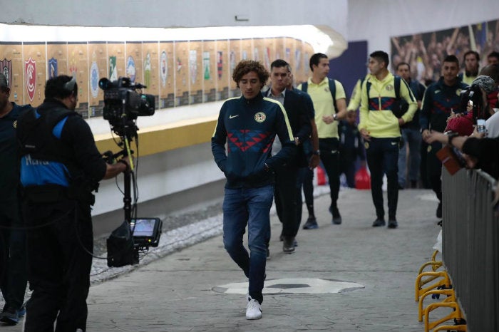 Ochoa, en su llegada al Azteca