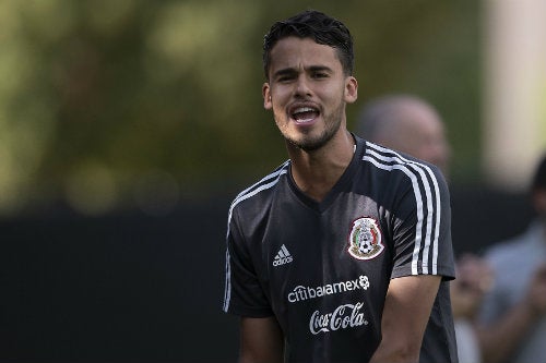 Reyes durante un entrenamiento con el Tricolor 