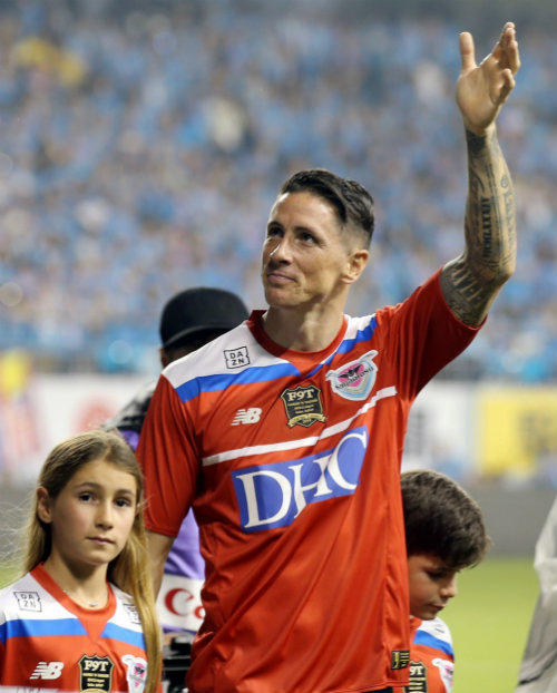 Fernando Torres en su último partido 