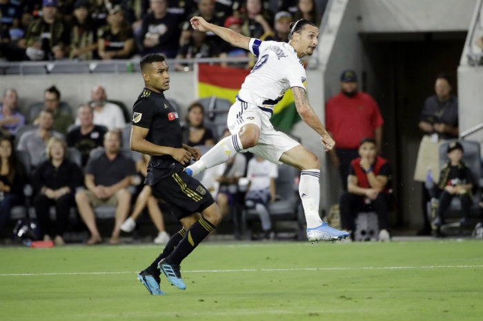 Zlatan, durante el partido ante LAFC