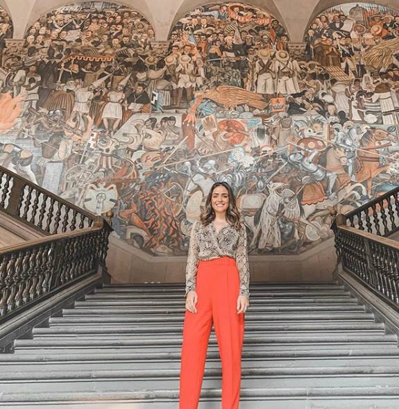 Alesandra Rojo de la Vega en Palacio Nacional