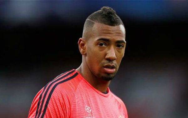 Boateng en un entrenamiento con el Bayern