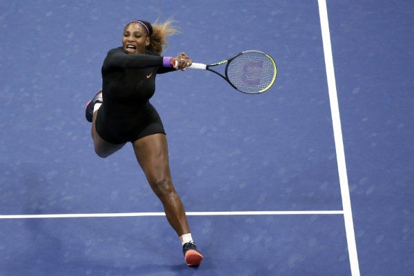 Serena Williams durante un partido en el US Open