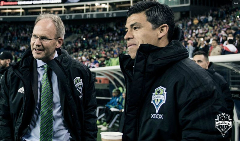 Gonzalo Pineda, en un juego del Seattle Sounders