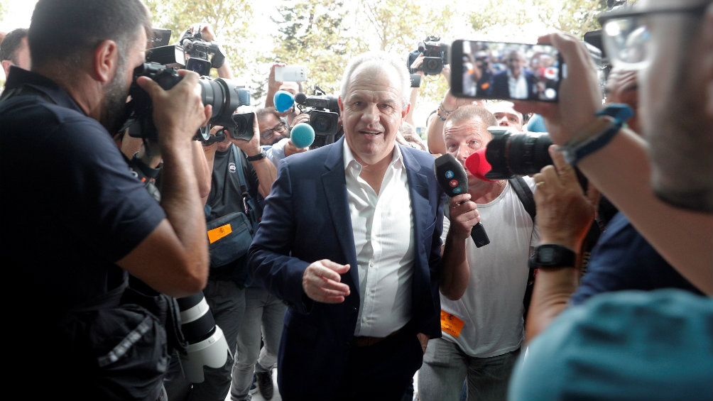 Javier Aguirre a su llegada al juicio por posible amaño de partidos en España