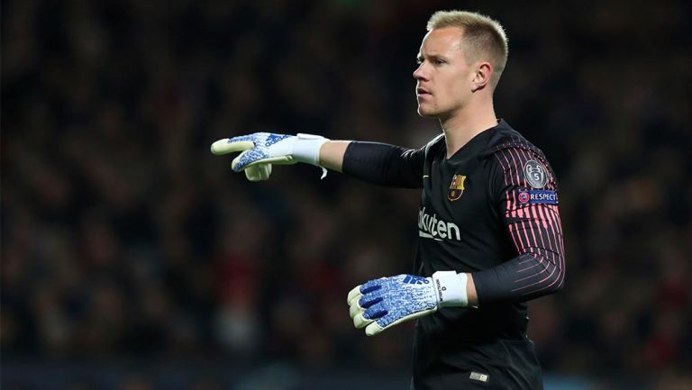 Ter Stegen, en un partido del Barcelona