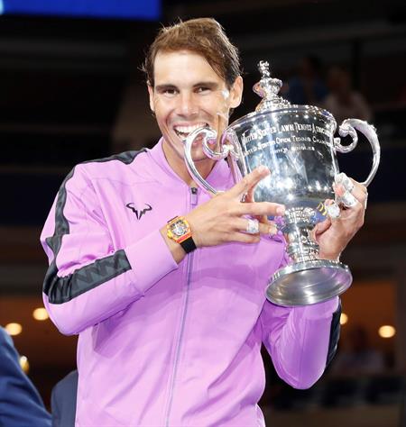 Rafael Nadal festeja su título de US Open