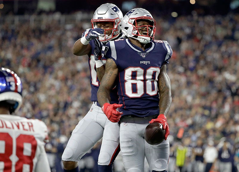 Demaryius Thomas celebra con Patriots