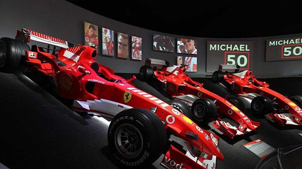 Ferrari ya incluso dedicó una exposición a Schumacher 