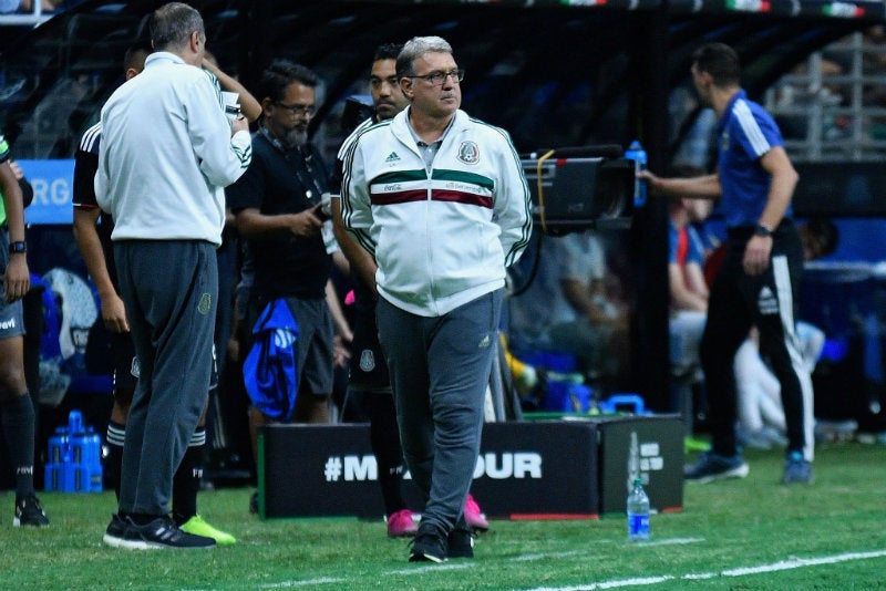 Martino, durante el juego amistoso entre Argentina y México