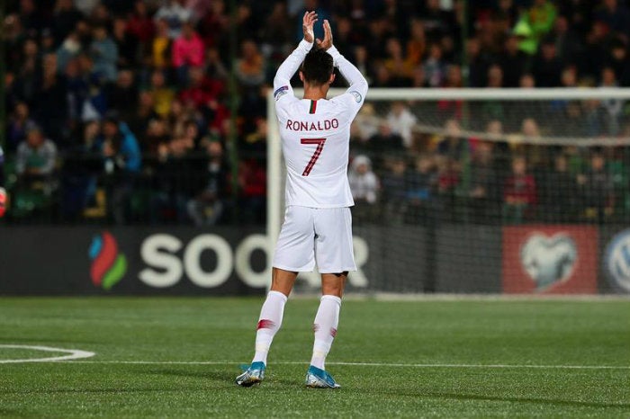 Ronaldo, tras un partido de Portugal