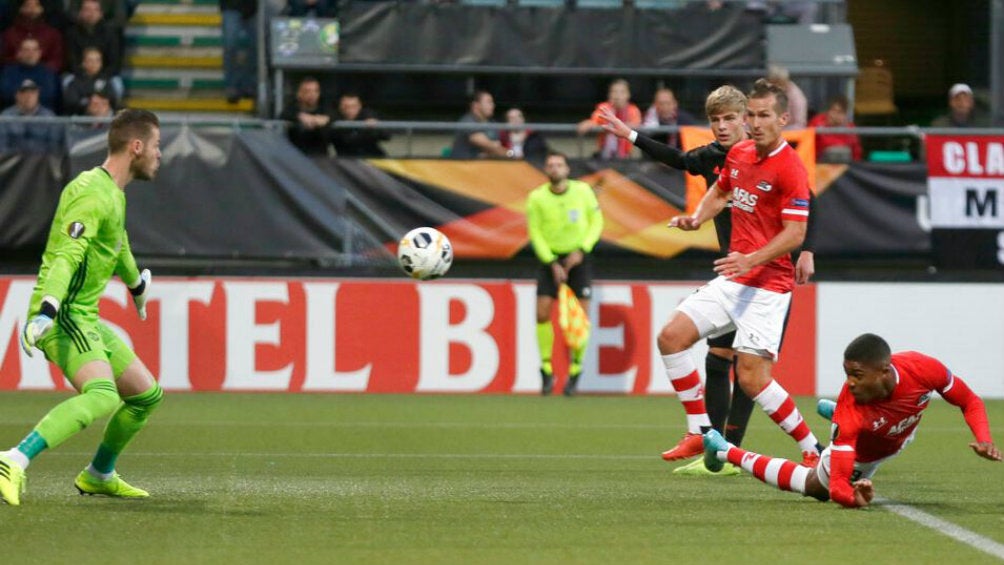 De Gea en partido ante Az Alkmaar