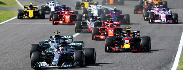 Una de las carreras en el Circuito de Japón 