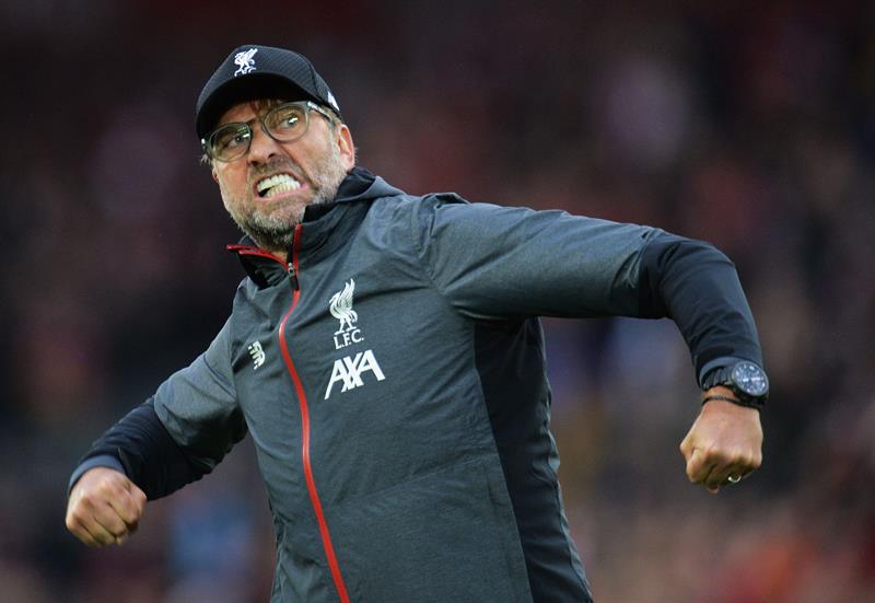 Jürgen Klopp celebra un triunfo del Liverpool