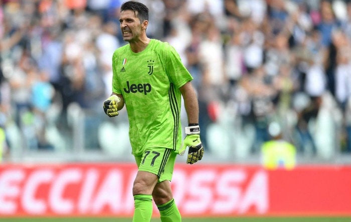 Buffon, en festejo con Juventus