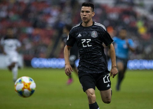 Chucky Lozano durante el partido ante Panamá