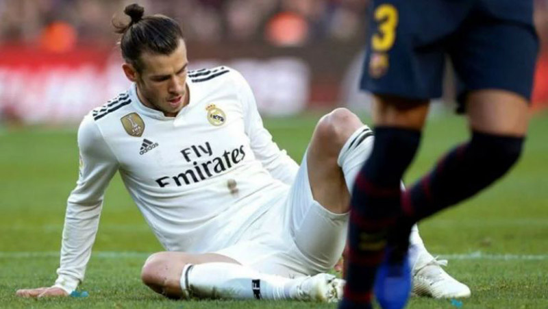 Gareth Bale, tras una lesión en el Real Madrid