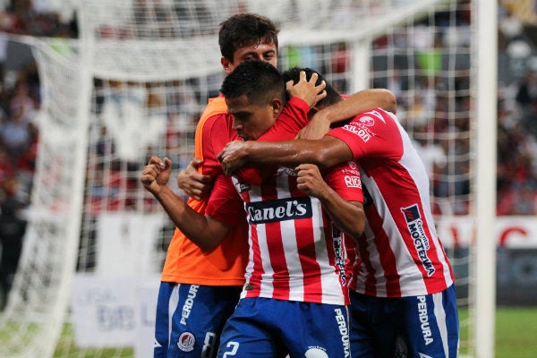 Ibañez celebrando su anotación de último minuto ante Atlas