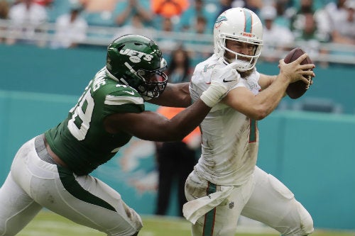 Ryan Fitzpatrick durante el partido vs Nueva York