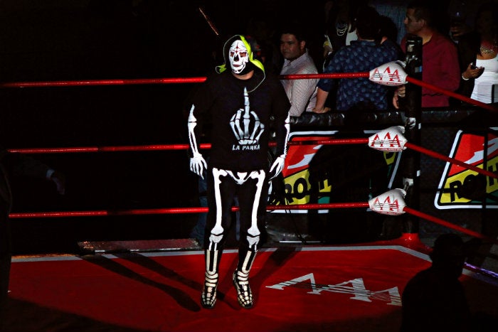 La Parka, durante una presentación