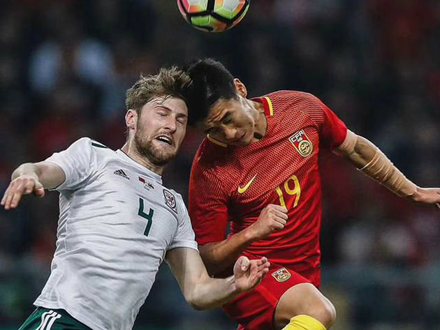 China en un juego amistoso ante Gales
