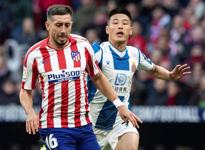 Héctor Herrera, en el partido contra el Espanyol